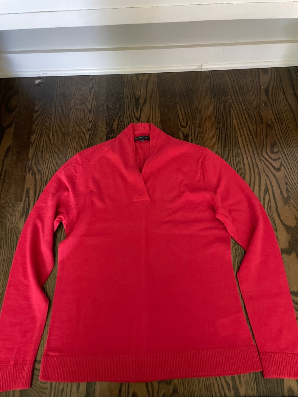 Brooks Brothers Bright Red Cowlneck Sweater